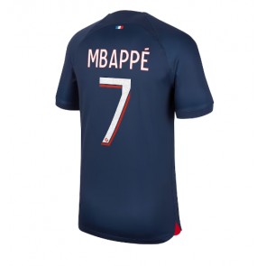 Paris Saint-Germain Kylian Mbappe #7 Hjemmebanetrøje 2023-24 Kort ærmer